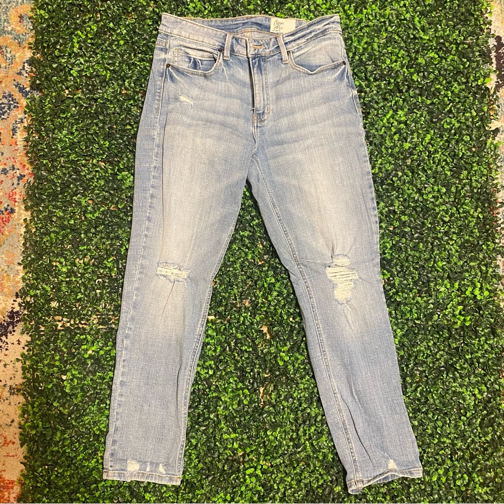 Cosmic Blue Love Brand Capri Jeans. Size 30.